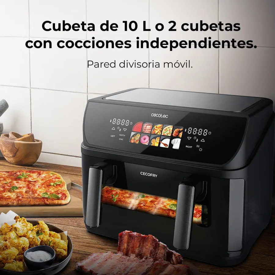 Vista 2 de Cecotec Cecofry&Grill DuoHeat 10L