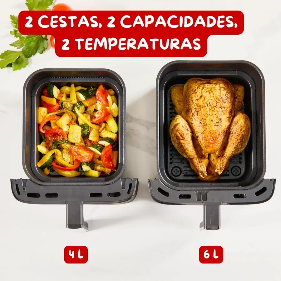Vista 2 de Moulinex Easy Fry Crispy Stack Dual 10L